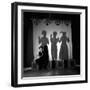 Marcel Marceau,  a tragic white clown, during a performance in his theatre. Paris,1951.-Erich Lessing-Framed Photographic Print