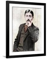 Marcel Proust, French intellectual, novelist, essayist and critic, late 19th-early 20th century-Otto-Framed Giclee Print
