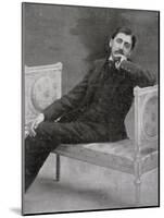 Marcel Proust French Writer Relaxing on an Ornate Sofa-Otto-pirou-Mounted Photographic Print