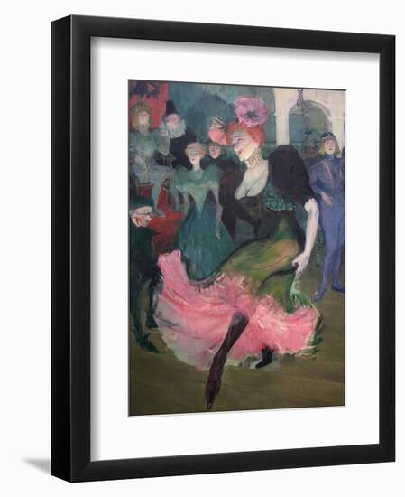 Marcelle Lender Dancing Bolero-Henri de Toulouse-Lautrec-Framed Art Print