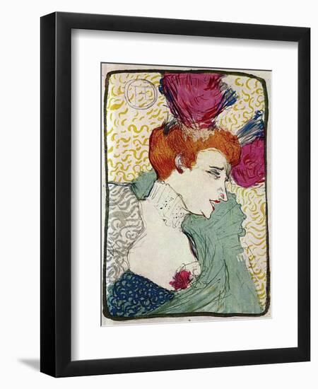 Marcelle Lender-Henri de Toulouse-Lautrec-Framed Art Print