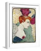 Marcelle Lender-Henri de Toulouse-Lautrec-Framed Art Print