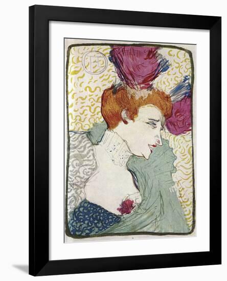 Marcelle Lender-Henri de Toulouse-Lautrec-Framed Art Print