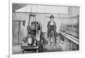 Marcellin Berthelot in His Laboratory in Meudon-Gribayedoff-Framed Giclee Print