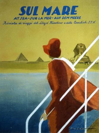 Cover of Publicity Magazine for Lloyd Triestino Shipping Line Sul Mare, 1931