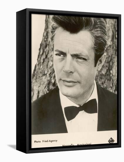 Marcello Mastroianni Italian Film Actor-null-Framed Stretched Canvas