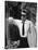 Marcello Mastroianni, La Dolce Vita, Federico Fellini, 1960 (b/w photo) (b/w photo)-null-Stretched Canvas