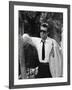 Marcello Mastroianni, La Dolce Vita, Federico Fellini, 1960 (b/w photo) (b/w photo)-null-Framed Photo