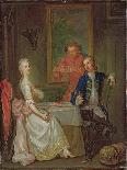 A Dinner Conversation (A Man and Woman Drinking at Supper)-Marcellus the Younger Laroon-Premium Giclee Print