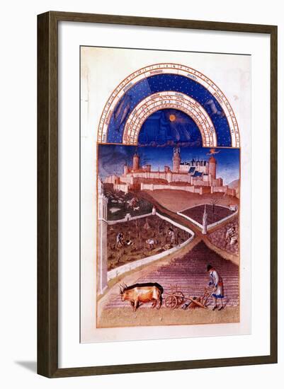 March, 1412-1416-Hermann Limbourg-Framed Giclee Print