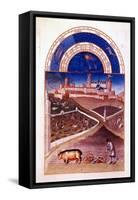 March, 1412-1416-Hermann Limbourg-Framed Stretched Canvas