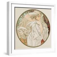 March, 1899 (Detail)-Alphonse Mucha-Framed Giclee Print