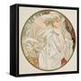 March, 1899 (Detail)-Alphonse Mucha-Framed Stretched Canvas