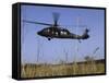 March 31, 2007, a US Army UH-60 Black Hawk Helicopter Prepares to Pick up Soldiers-Stocktrek Images-Framed Stretched Canvas