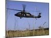 March 31, 2007, a US Army UH-60 Black Hawk Helicopter Prepares to Pick up Soldiers-Stocktrek Images-Mounted Photographic Print