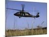 March 31, 2007, a US Army UH-60 Black Hawk Helicopter Prepares to Pick up Soldiers-Stocktrek Images-Mounted Photographic Print