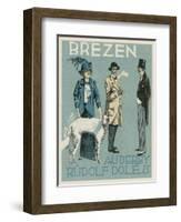 March. Au Derby Rudolf Dole Fashions, Prague-null-Framed Giclee Print