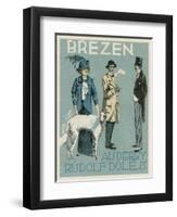 March. Au Derby Rudolf Dole Fashions, Prague-null-Framed Giclee Print