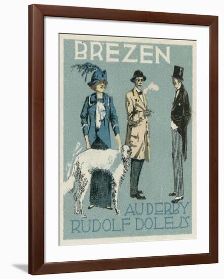 March. Au Derby Rudolf Dole Fashions, Prague-null-Framed Giclee Print