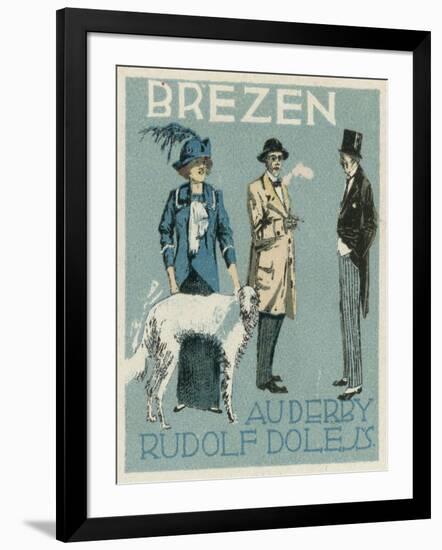 March. Au Derby Rudolf Dole Fashions, Prague-null-Framed Giclee Print