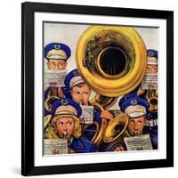 "March Band at Football Game," October 19, 1946-Stevan Dohanos-Framed Giclee Print