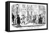 March - Day and Night Nearly Equal, 19th Century-George Cruikshank-Framed Stretched Canvas