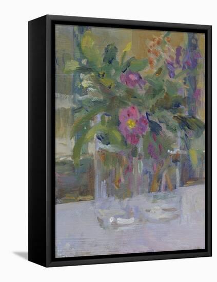 March Flowers-Karen Armitage-Framed Stretched Canvas