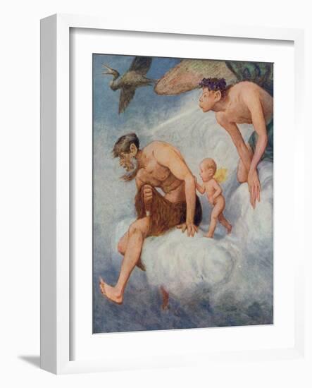 March from 'Festkalender' Published in Leipzig C.1910-Hans Thoma-Framed Giclee Print