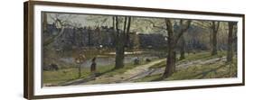 March, Hampstead Lake, Hampstead Heath, 2010-Peter Brown-Framed Giclee Print