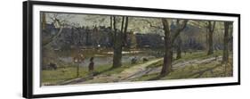 March, Hampstead Lake, Hampstead Heath, 2010-Peter Brown-Framed Giclee Print