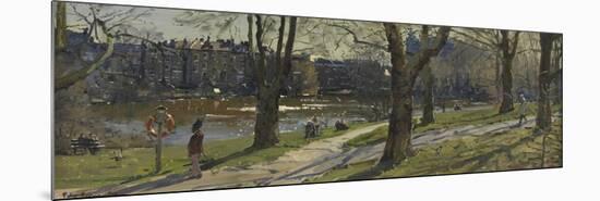 March, Hampstead Lake, Hampstead Heath, 2010-Peter Brown-Mounted Giclee Print