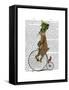 March Hare on Penny Farthing-Fab Funky-Framed Stretched Canvas