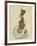 March Hare on Penny Farthing-Fab Funky-Framed Art Print