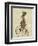 March Hare on Penny Farthing-Fab Funky-Framed Art Print