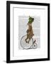 March Hare on Penny Farthing-Fab Funky-Framed Art Print