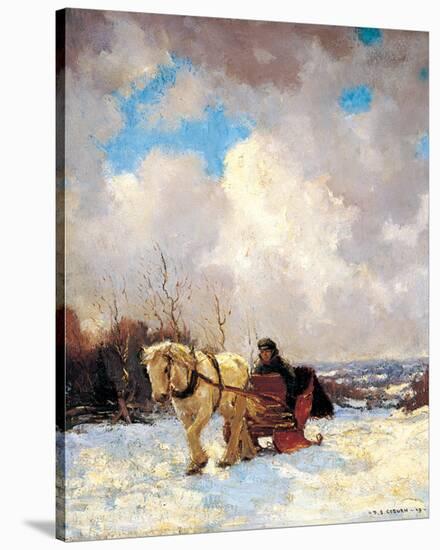 March Morning, the Red Cariole-Frederick Simpson Coburn-Stretched Canvas