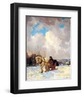 March Morning, the Red Cariole-Frederick Simpson Coburn-Framed Art Print