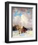 March Morning, the Red Cariole-Frederick Simpson Coburn-Framed Art Print