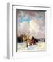 March Morning, the Red Cariole-Frederick Simpson Coburn-Framed Art Print