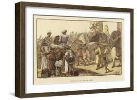 March of an Indian Army-Gordon Frederick Browne-Framed Giclee Print