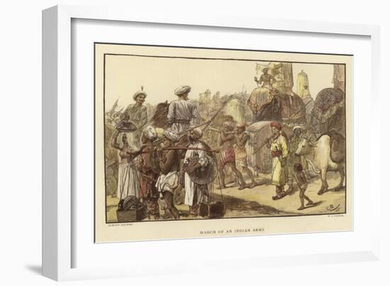 March of an Indian Army-Gordon Frederick Browne-Framed Giclee Print