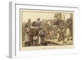 March of an Indian Army-Gordon Frederick Browne-Framed Giclee Print