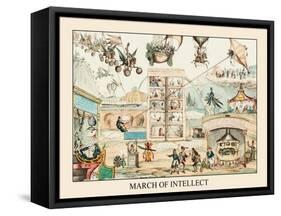 March Of Intellect, No. 2-James Gillray-Framed Stretched Canvas