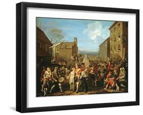 March of the Guards to Finchley, 1750-William Hogarth-Framed Giclee Print