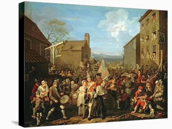 March of the Guards to Finchley, 1750-William Hogarth-Stretched Canvas