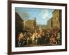 March of the Guards to Finchley, 1750-William Hogarth-Framed Giclee Print