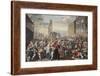 March of the Guards to Finchley, Illustration from 'Hogarth Restored: the Whole Works of the…-William Hogarth-Framed Giclee Print