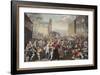 March of the Guards to Finchley, Illustration from 'Hogarth Restored: the Whole Works of the…-William Hogarth-Framed Giclee Print