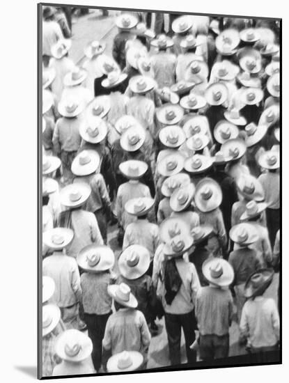 March of the Workers, Mexico City, 1926-Tina Modotti-Mounted Giclee Print