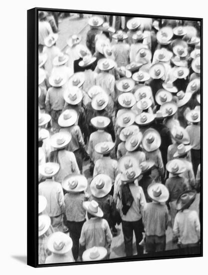 March of the Workers, Mexico City, 1926-Tina Modotti-Framed Stretched Canvas